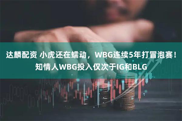 达麟配资 小虎还在蠕动，WBG连续5年打冒泡赛！知情人WBG投入仅次于IG和BLG