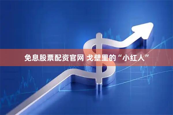 免息股票配资官网 戈壁里的“小红人”